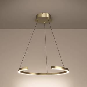 LED závesné svietidlo Stars of Light Labonete, zlatá, 80 cm, 1-pl. žiarovka,, Mosadz / zlato, Obývacia izba / jedáleň, Hliník, Moderný, Závesné svietidlo