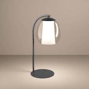 Stolová LED lampa Stars of Light Menorca, niklová, výška 50 cm,, Hliník / sivá / zinok, Obývacia izba / jedáleň, kov, Moderný, Stojacie svietidlo