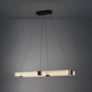 LED závesné svietidlo Stars of Light Mogetonello, čierna, 100 cm, Čierna, Obývacia izba / jedáleň, kov, Moderný