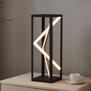 Stolová LED lampa Stars of Light Penela čierna/zlatá 43 cm, Čierna, Obývacia izba / jedáleň, Hliník, Moderný
