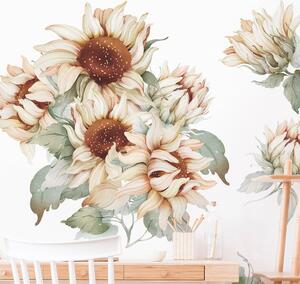 Nálepka na stenu Sunflower - úžasné slnečnice
