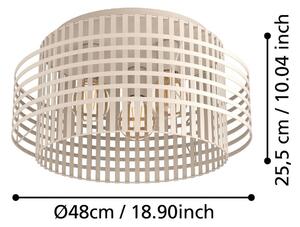 Stropné svietidlo Stars of Light Oltamar, béžové, Ø 48 cm, kov, Krémová / jantárovo žltá, Obývacia izba / jedáleň, kov, Moderný, Závesné svietidlo
