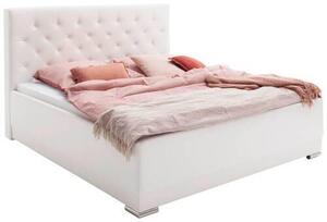 ČALÚNENÁ POSTEĽ, 180/200 cm, biela Livetastic - Online Only zostavy, Online Only