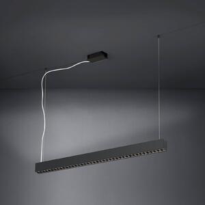LED závesné svietidlo Stars of Light Termini, čierna, 107 cm, kovová, Čierna, Obývacia izba / jedáleň, kov, Moderný, Závesné svietidlo
