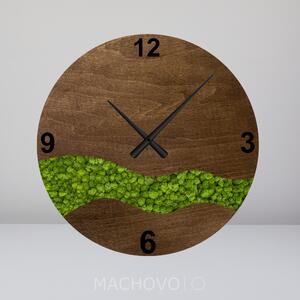 Machové hodiny - koryto rieky - svetlý lišajník