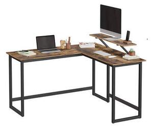 ROHOVÝ PÍSACÍ STÔL, hnedá, čierna, 140/130/92,2/75 cm Boxxx - Online Only kancelárie, Online Only