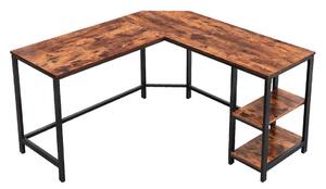 ROHOVÝ PÍSACÍ STÔL, hnedá, čierna, 138/138/76 cm Boxxx - Kancelárske série, Online Only