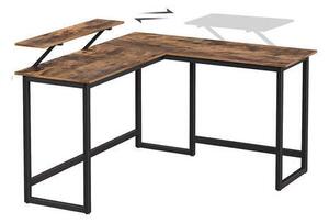 ROHOVÝ PÍSACÍ STÔL, hnedá, čierna, 140/130/92,2/75 cm Boxxx - Online Only kancelárie, Online Only