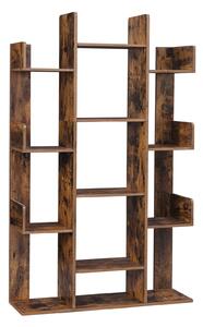 NÁSTENNÁ KNIŽNICA, hnedá, 86/140/25 cm Boxxx - Kancelárske série, Online Only