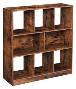 NÁSTENNÁ KNIŽNICA, hnedá, 98/100/30 cm Boxxx - Kancelárske série, Online Only