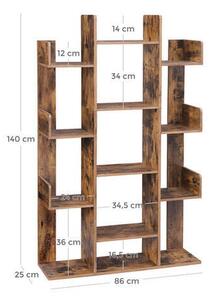 REGÁL, hnedá, 86/140/25 cm Boxxx - Online Only drobný nábytok, Online Only
