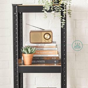 REGÁL, hnedá, čierna, 37/150/37 cm Boxxx - Online Only drobný nábytok, Online Only