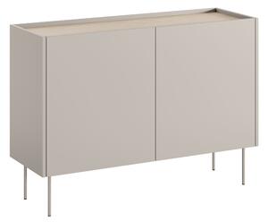 Dvojdverová komoda Desin 120 cm - kasmír / dub nagano