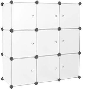 KOMBINÁCIA REGÁLOV, biela, železo, 93/123/31 cm Boxxx - Kancelárske série, Online Only