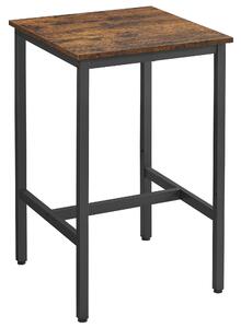 BAROVÝ STÔL, hnedá, čierna, 60/60/90 cm Boxxx - Jedálenské programy, Online Only