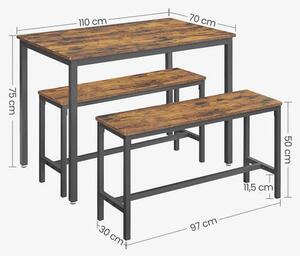 JEDÁLENSKÁ ZOSTAVA, 110/70/75 cm Boxxx - Online Only jedálne, Online Only