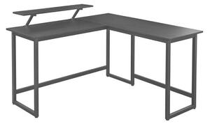 ROHOVÝ PÍSACÍ STÔL, čierna, 140/130/92,2 cm Boxxx - Kancelárske série, Online Only