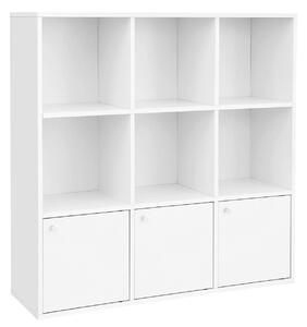 NÁSTENNÁ KNIŽNICA, biela, 98/98/30 cm Boxxx - Kancelárske série, Online Only
