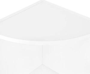 ROHOVÝ REGÁL, biela, 30/129,5/30 cm Boxxx - Online Only drobný nábytok, Online Only