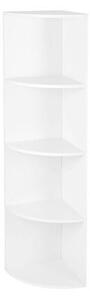 ROHOVÝ REGÁL, biela, 30/129,5/30 cm Boxxx - Online Only drobný nábytok, Online Only