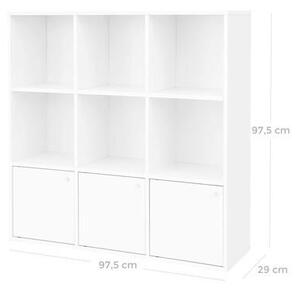 REGÁL, biela, 98/98/30 cm Boxxx - Online Only drobný nábytok, Online Only