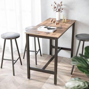 BAROVÝ STÔL, hnedá, čierna, 120/60/90 cm Boxxx - Online Only jedálne, Online Only