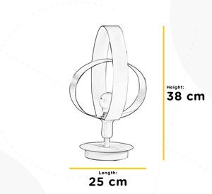 ONLI - Stolná lampa SERENA 1xE14/6W/230V biela 38 cm