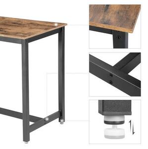 BAROVÝ STÔL, hnedá, čierna, 120/60/90 cm Boxxx - Online Only jedálne, Online Only