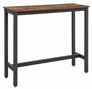 BAROVÝ STÔL, hnedá, čierna, 120/40/100 cm Boxxx - Jedálenské programy, Online Only