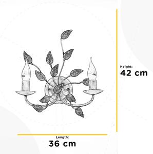ONLI - Nástenné svietidlo COLLANA 1xE14/6W/230V biela/zlatá