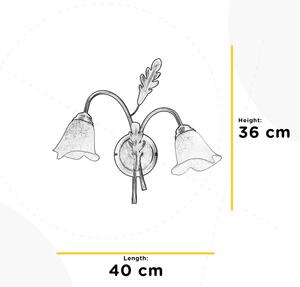 ONLI - Nástenné svietidlo QUERCIA 2xE14/6W/230V
