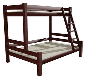 Detská poschodová posteľ s rozšíreným spodným lôžkom z masívu ROBUST 8X8 6A - 200x80 cm