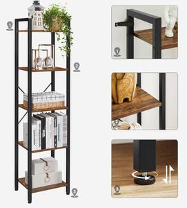 REGÁL, hnedá, čierna, 39,6/154/30 cm Boxxx - Online Only drobný nábytok, Online Only