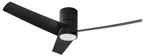 Stropný ventilátor so svetlom čierny syntetický materiál diaľkové ovládanie 5 rýchlostí 3 teploty svetla tradičná obývačka spálňa