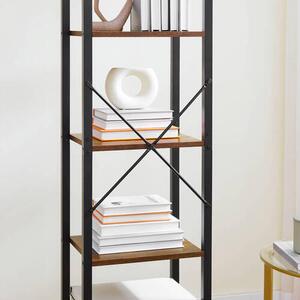 REGÁL, hnedá, čierna, 39,6/154/30 cm Boxxx - Online Only drobný nábytok, Online Only