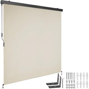 Zvislá markíza Eloise s 2 nástennými držiakmi - 180 x 250 cm, béžová