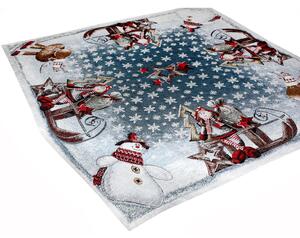 Vianočný gobelínový obrus na stôl Sane 90x90 cm Chenille IT017 Farba Viacfarebná Rozmery 90x90 cm