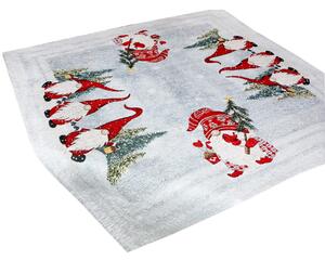 Vianočný gobelínový ženilkový obrus Merry Christmas 90x90 cm Chenille IT044 Farba Viacfarebná Rozmery 90x90 cm
