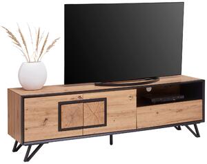 NÍZKA KOMODA, čierna, farba duba, 180/55/40 cm Xora - Obývacie zostavy, Online Only