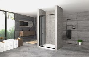 Sprchové dvere MAXMAX Rea RAPID fold 90 cm - čierne