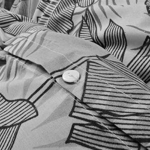 Obliečky bavlnené Zaos sivé EMI: Francúzsky set1 200x220 + 2x (70x90)