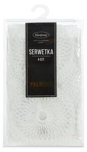 Dekorstudio Vyšívaný obrus SISI 7 35x35cm sada 4 ks - prírodný