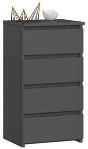 Ak furniture Komoda CL4 40 cm grafitově šedá