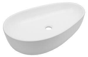 Mereo, Mereo Umyvadlo na desku bez prepadu, 660x400x130 mm, slza, keramické, MER-UC664013