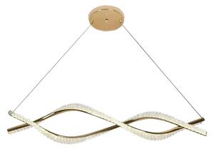 Toolight Toolight, LED závesné svietidlo 95cm, 2800 lm, G033-CP, zlatá lesklá, OSW-06300
