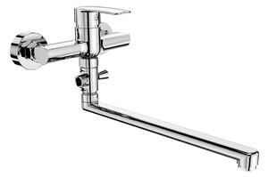 Mereo, Mereo Nástenná batéria do byt. jadra, Pego, 150 mm, s plochým ramienkom 300 mm, bez príslušenstva, MER-CB60204P