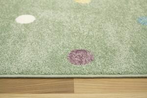 Detský koberec Lima C275A bodky pistáciový