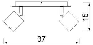 Bodové svietidlo DEMIA 2xGU10/8W/230V béžové