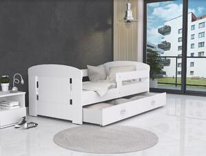 Detská posteľ so zásuvkou PHILIP - 140x80 cm - biela