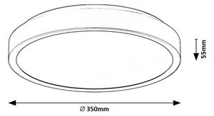 Rabalux 71258 - LED Kúpeľňové stropné svietidlo SAMIRA LED/36W/230V IP44 biela